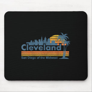 Mousepad Engraçada Silhueta de Cleveland San Diego do Centr