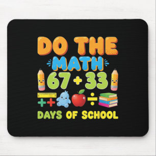 Mousepad Engraçado 100 Dias Equação Matemática Escolar Alun