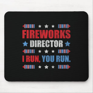 Mousepad Engraçado 4º De Julho Diretor De Fogos De Artifíci