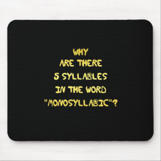 Mousepad Engraçado 5 - Sílaba Piada Ortográfica