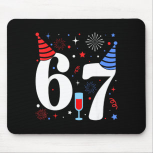 Mousepad Engraçado 67 Meme Ano Novo 2026 Véspera de Festa H