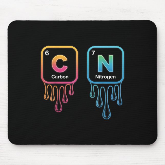 Mousepad Engraçado 67 Meme Ciência Química Nerd Humor Tabel (Frente)