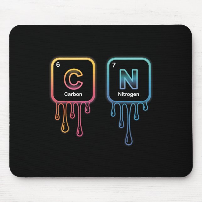 Mousepad Engraçado 67 Meme Ciência Química Nerd Humor Tabel (Frente)