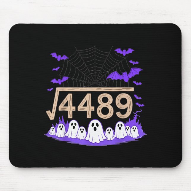 Mousepad Engraçado 67 Meme Professor de Matemática 6 7 Hall (Frente)