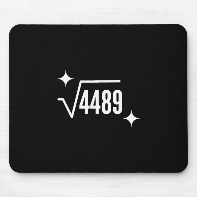 Mousepad Engraçado 67 Meme Raiz Quadrada 4489 Gíria Profess (Frente)