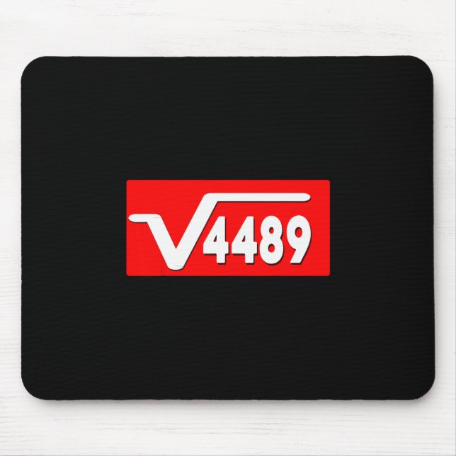 Mousepad Engraçado 67 Meme Raiz Quadrada 4489 Gíria Profess (Frente)