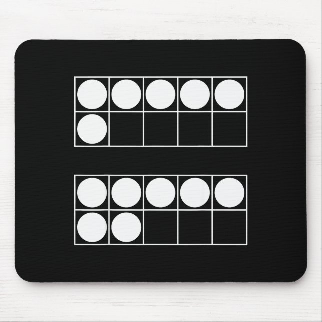Mousepad Engraçado 6 7 Número Professores Alunos Seis Sete  (Frente)