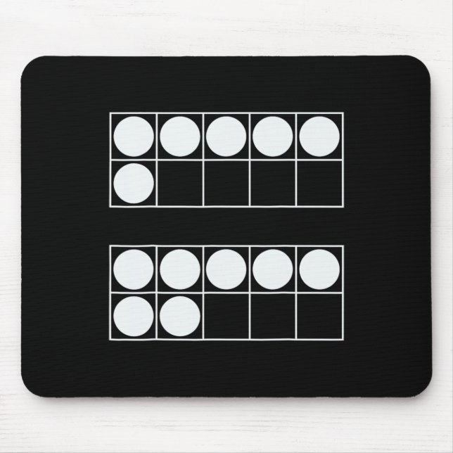 Mousepad Engraçado 6 7 Número Professores de Matemática Alu (Frente)