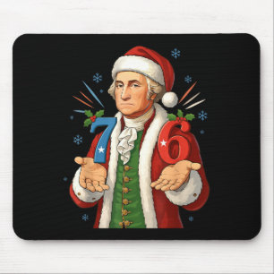 Mousepad Engraçado 7-6 6-7 George Washington Papai Noel 67