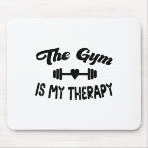 Mousepad Engraçado A Academia É Minha Terapia Motivacional