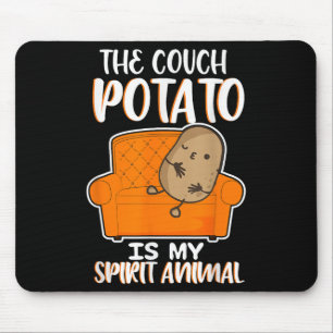 Mousepad Engraçado, A Batata De Couro É Meu Animal Espiritu
