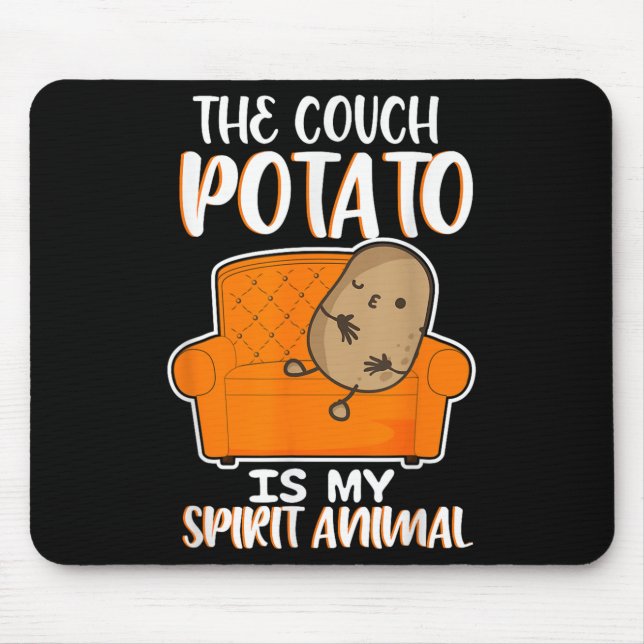 Mousepad Engraçado, A Batata De Couro É Meu Animal Espiritu (Frente)