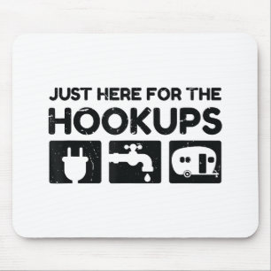 Mousepad Engraçado Acampamento RV Caravan Motorhome Aqui Pa