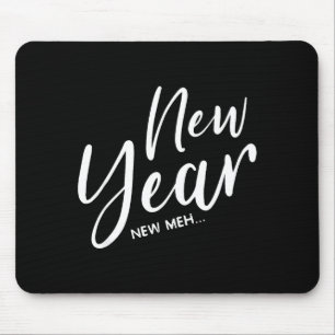 Mousepad Engraçado Ano Novo Véspera de Ano Novo Novo Meh