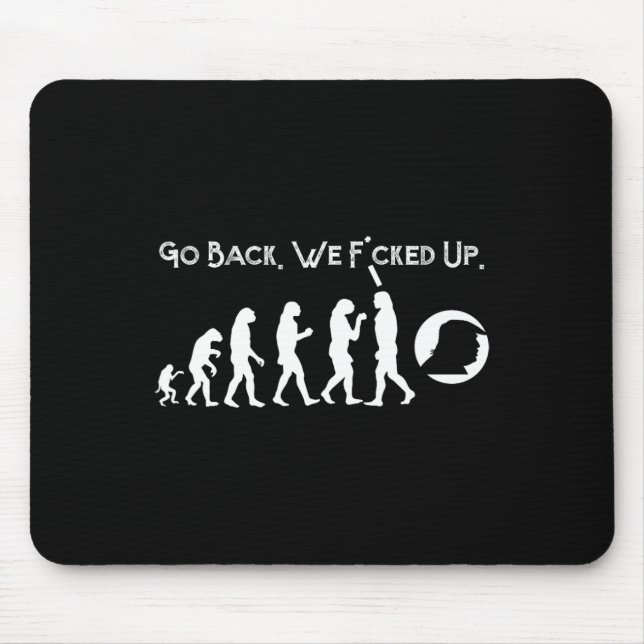 Mousepad Engraçado Anti Trump - Volte! Trump Evolution Tee (Frente)