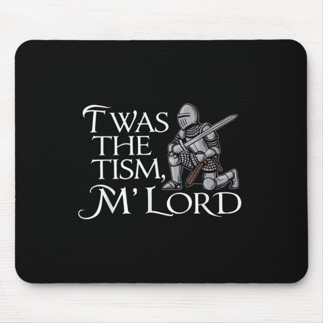 Mousepad Engraçado Autismo De Sensibilização Foi O Tismo M  (Frente)