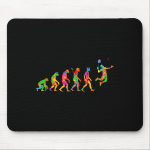 Mousepad Engraçado Badminton Colorido Para Homens Mulheres