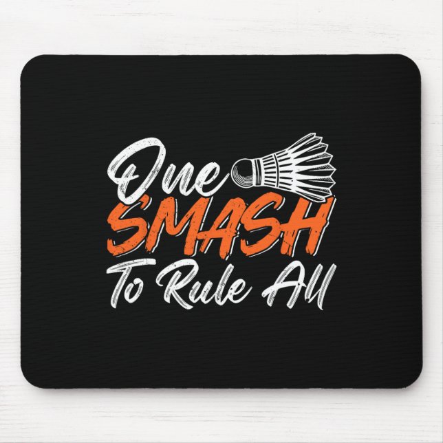 Mousepad Engraçado Badminton Humor Smash Shuttle Birdie Esp (Frente)