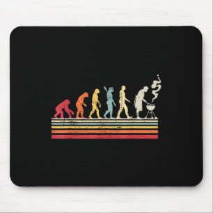 Mousepad Engraçado Barbecue Grill Pai Evolution Man Vintage
