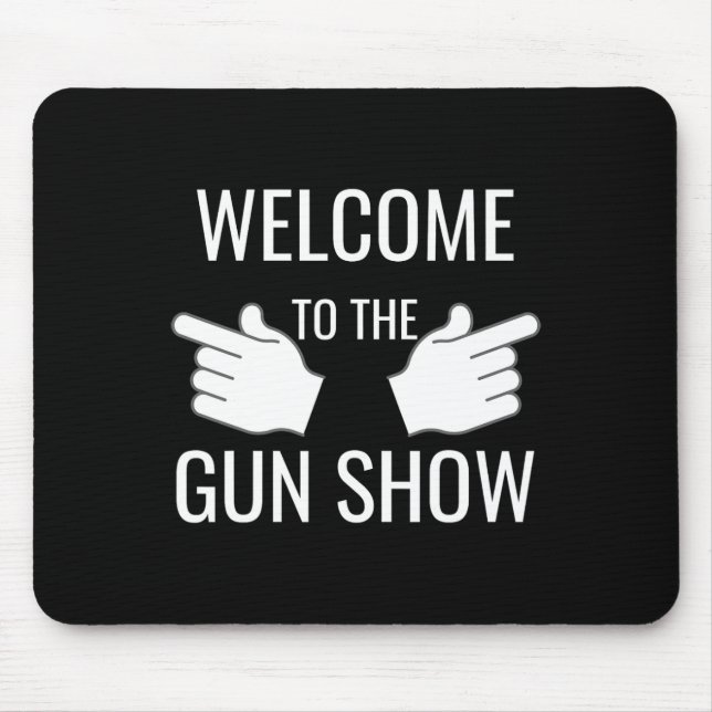 Mousepad Engraçado Bem-Vindo Ao Bodybuilding Do Show Da Arm (Frente)