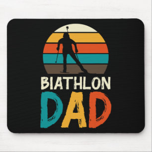 Mousepad Engraçado Biathlon Winter Ski Divertimento de Esqu