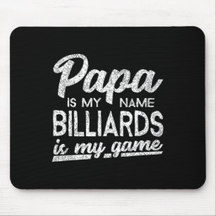 Mousepad Engraçado Billiards Papa Gift