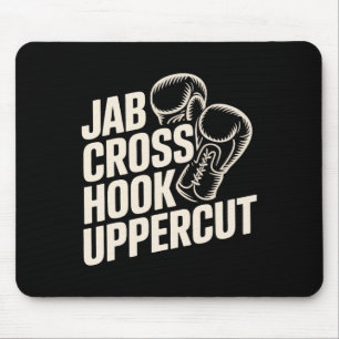 Mousepad Engraçado Biscoito Giro Jab Cross Hook Para Mulher