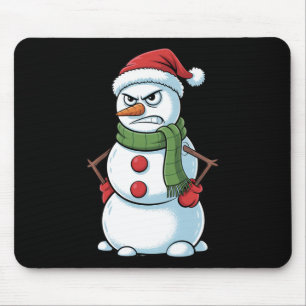 Mousepad Engraçado Bravo Natal Com Neve Com Papai Noel