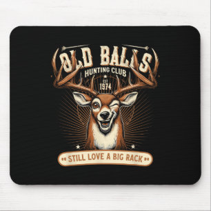 Mousepad Engraçado Caçador de Aniversário para 50º Bir Masc