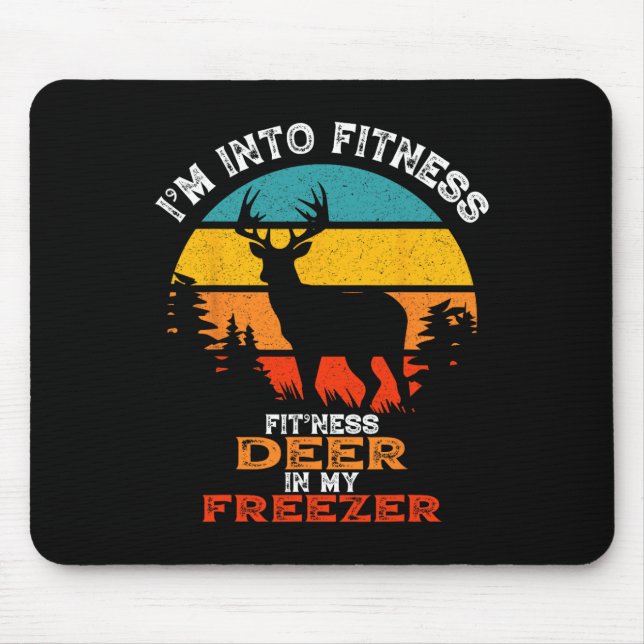 Mousepad Engraçado Caçador de Veados Estou na Malhação Deer (Frente)