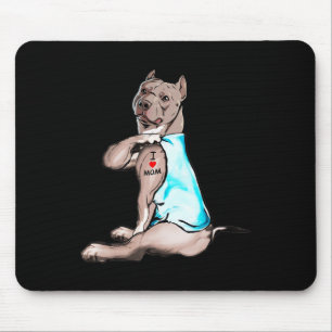 Mousepad Engraçado Cachorro, Adoro Mamãe Cachorro De Tatuag
