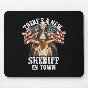 Mousepad Engraçado Camisa Camisa Cowboy Trump Merchandise B