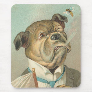 Mousepad Engraçado Cão Vintage