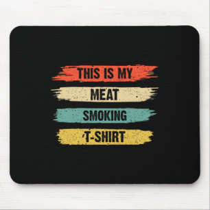 Mousepad Engraçado Churrasco Fumante Vintage, Este Sou Eu