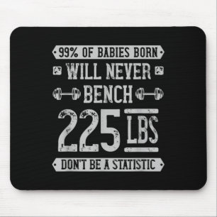 Mousepad Engraçado Colisor De Imprensa Bench De 225 Libras 