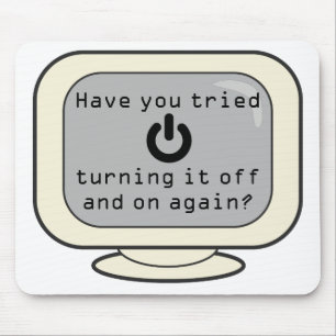 Mousepad engraçado com símbolo do poder tem-no