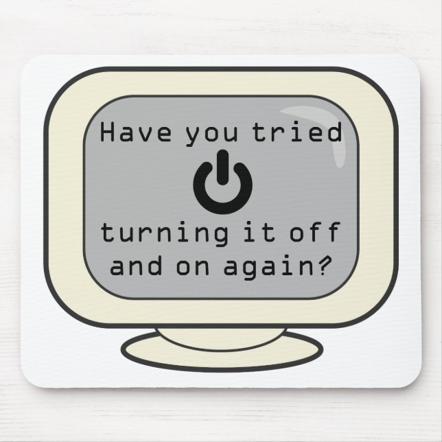 Mousepad engraçado com símbolo do poder tem-no (Frente)