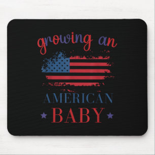Mousepad Engraçado Crescendo Um Bebê Americano Gravidez 4 D