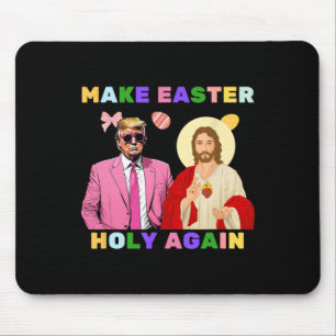 Mousepad Engraçado Cristo Jesus Faça a Páscoa Sagrada Novam