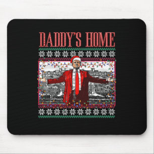 Mousepad Engraçado Daddys Home Trump Feio Sweater De Natal 