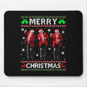 Mousepad Engraçado Dança de Trump Feliz Natal Feio Suor de