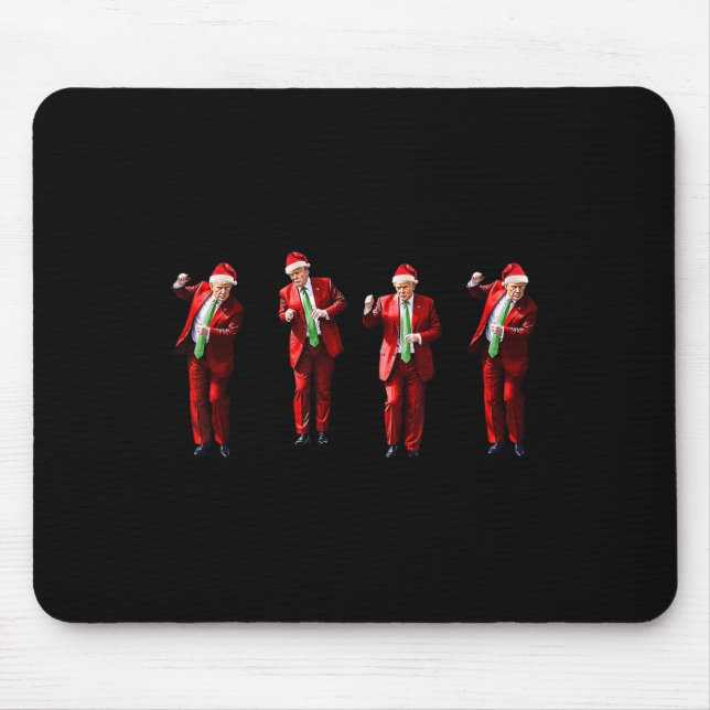 Mousepad Engraçado Dança Papai Noel Natal Pajam (Frente)