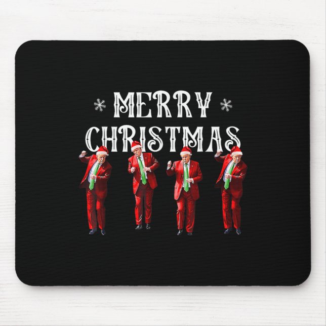 Mousepad Engraçado Dança Papai Noel Natal Pajam (Frente)