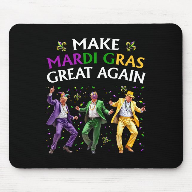 Mousepad Engraçado Dançando, Torne o Excelente do Mardi Gra (Frente)