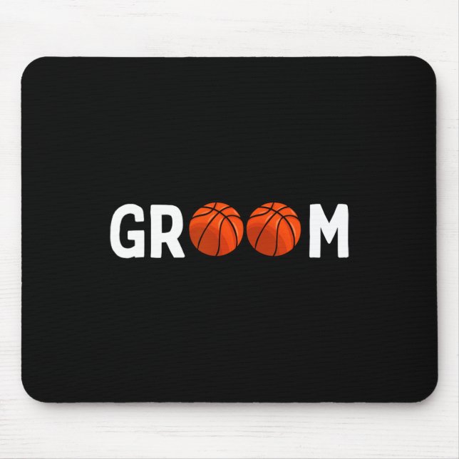 Mousepad Engraçado de Casamento de Basquete (Frente)