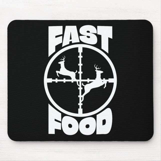Mousepad Engraçado Deer Hunting Comida Deer Gift For Hunter (Frente)
