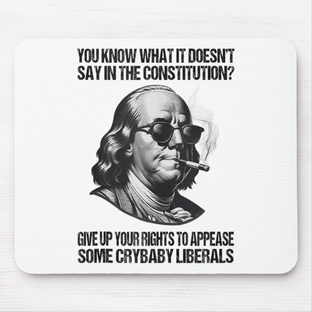Mousepad Engraçado Desistir De Seus Direitos Para Aparecer  (Frente)