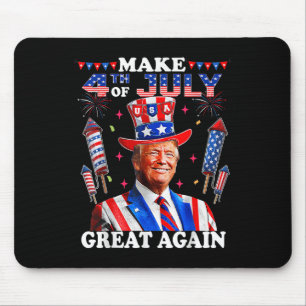 Mousepad Engraçado Dia da Independência Do Trump Torne 4 De
