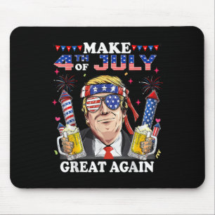 Mousepad Engraçado Dia da Independência Do Trump Torne 4 De