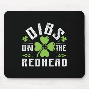 Mousepad Engraçado Dia de São Patrício Irlandês Shamrock Di